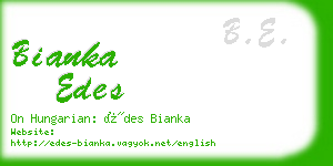 bianka edes business card